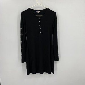 Bejeweled Susan Bixel Black Jewel Dress Medium 